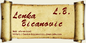 Lenka Bicanović vizit kartica